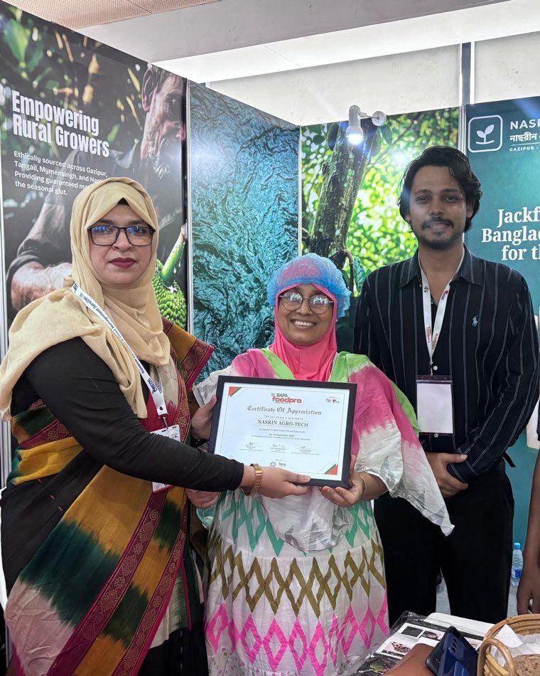 Nasrin Agro-Tech receiving the BAPA foodpro Certificate of Appreciation
