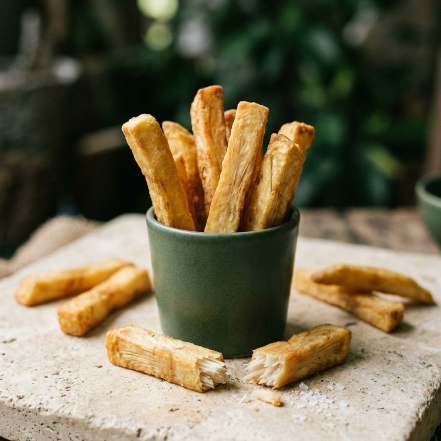 Crisp fried jackfruit chips